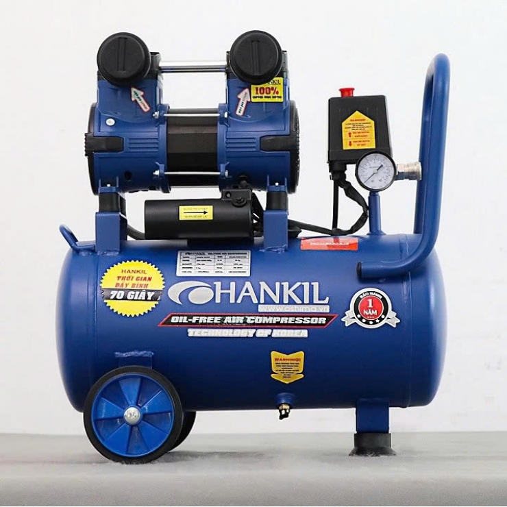 Máy nén khí không dầu 24 lít Hankil 24-2.0