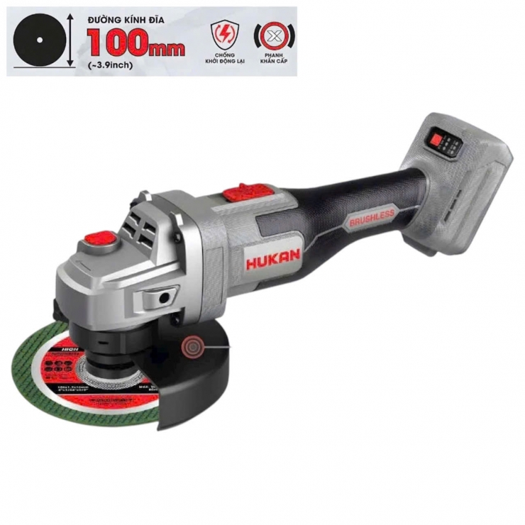 Máy cắt mài pin 21V Hukan G2-A8500CP Brushless ( chưa Pin & Sạc )